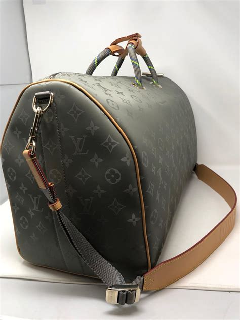 louis vuitton keepall bandouliere monogram titanium 50 grey|keepall bandoulière 50 price.